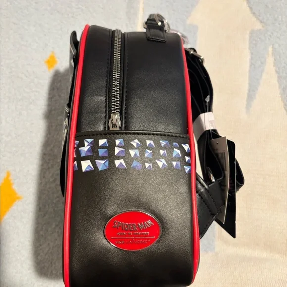 Her Universe Black and Red Motorcycle Jacket Backpack
